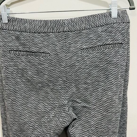 Theory Louise Formation Gray Herringbone Skinny Tapered Ankle Pants size 4 - Picture 8 of 11
